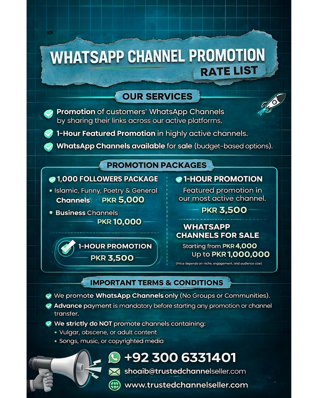 trusted channel seller price list